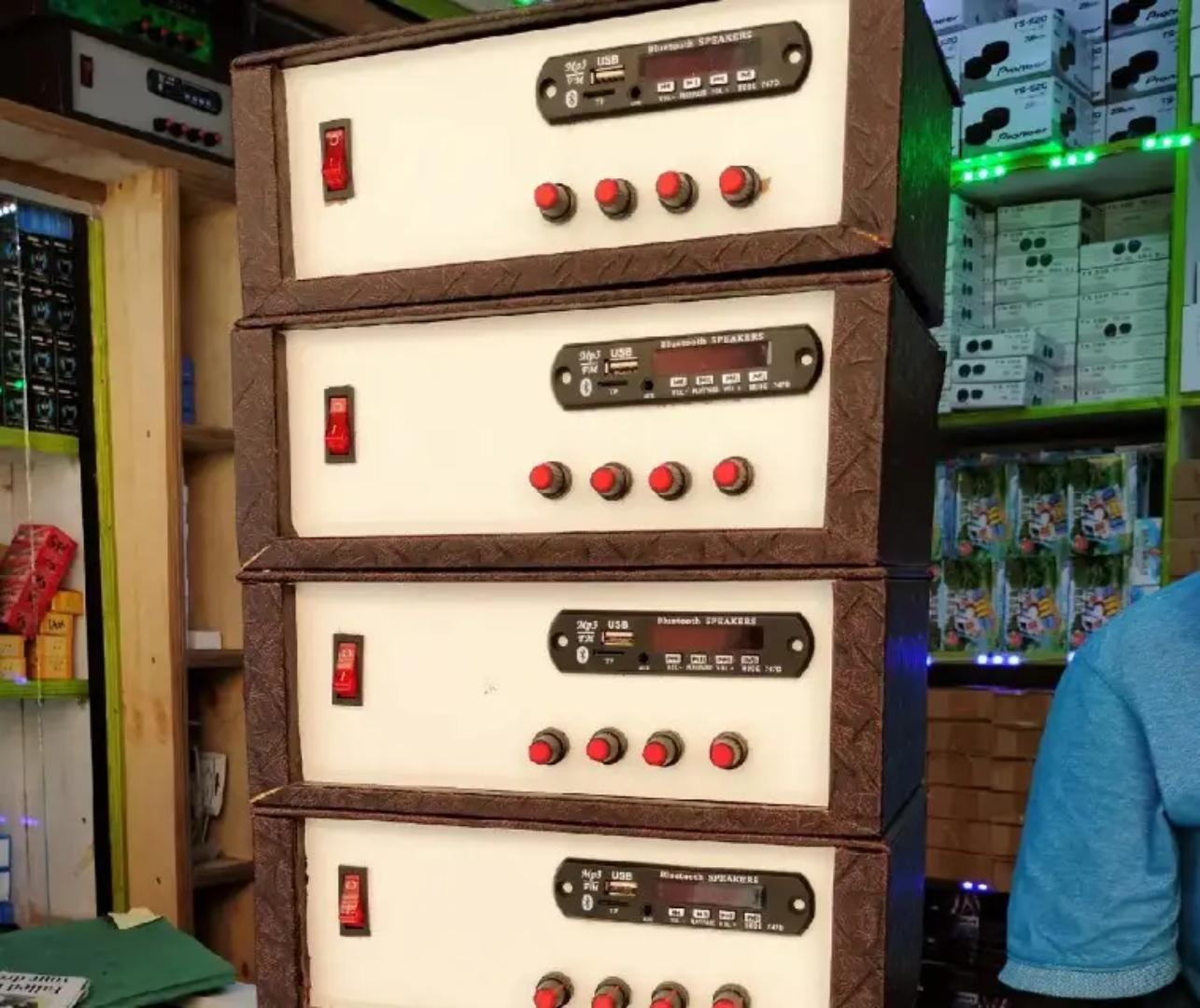 2.1CH audio amplifier system with Bluetooth & Fm radio super bass output system green board amplifier 12v/24v tranformer New locally made amplifier