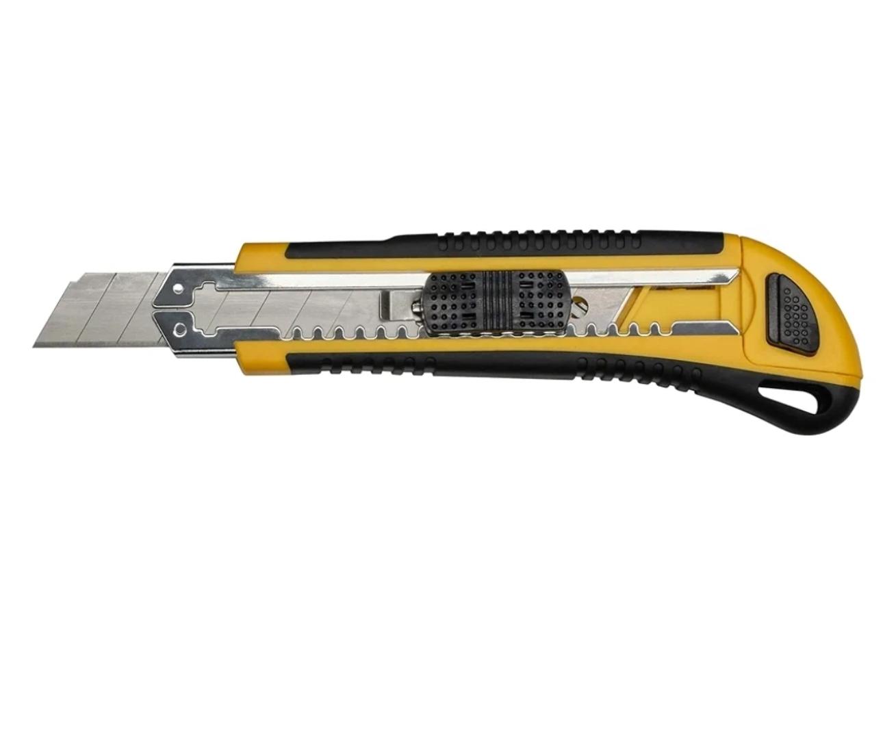 Utility Knife, Retractable Box Cutter with Blade Included,TPR Handle, ABS Body and Stainless Blade Slot