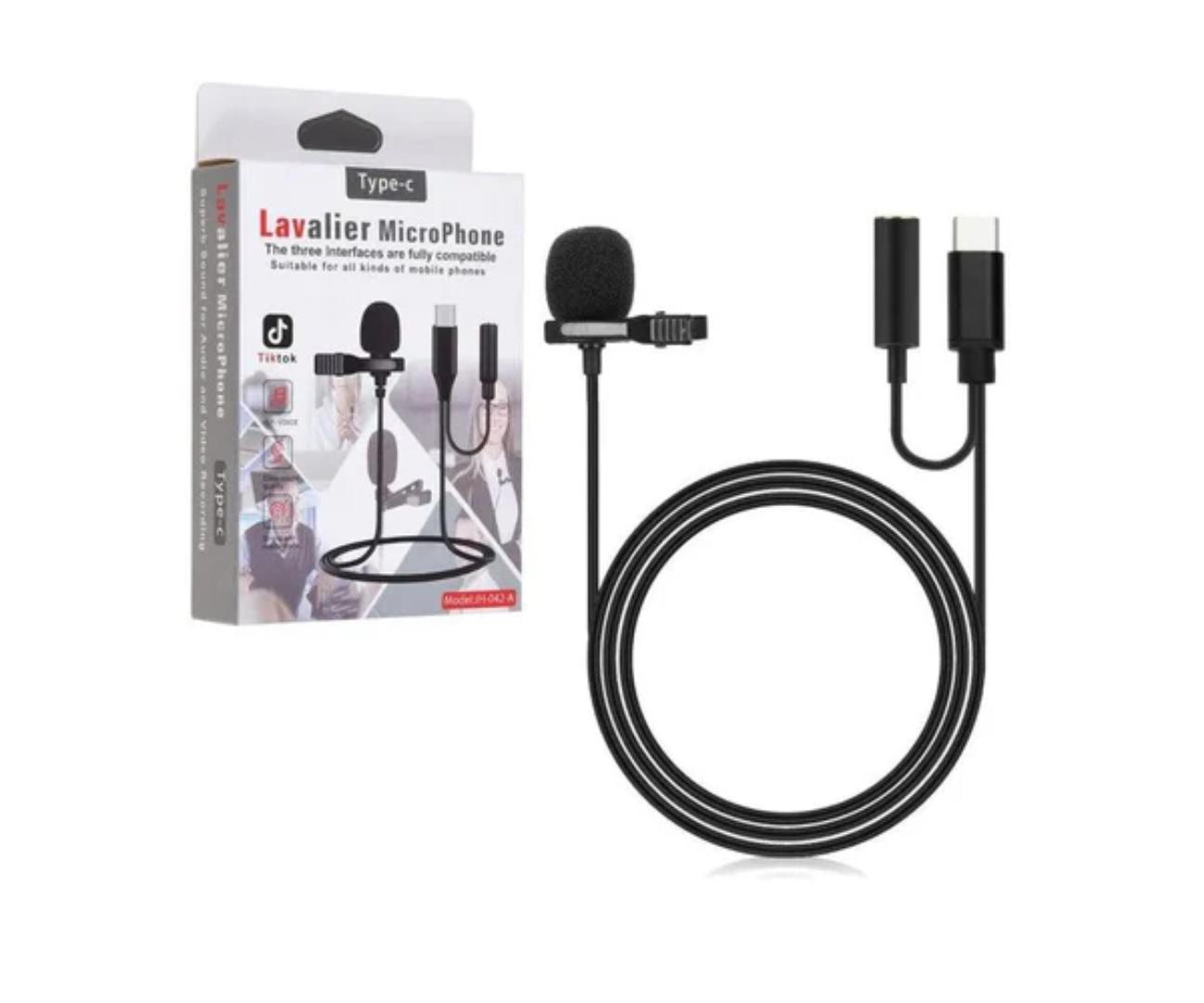 Type-C Lavalier Microphone GL-121 with Superb Sound for Audio & Video Recording