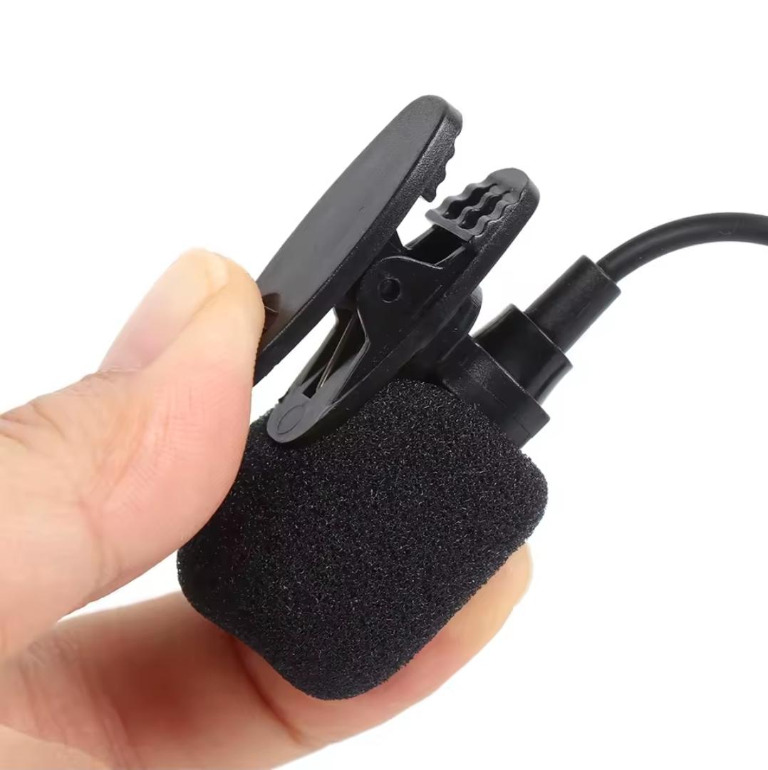Lavalier Clip on mic for smartphones (jack pin) 1.2m long best quality audio recording microphone – shirt microphone 3.5mm stereo jack mic