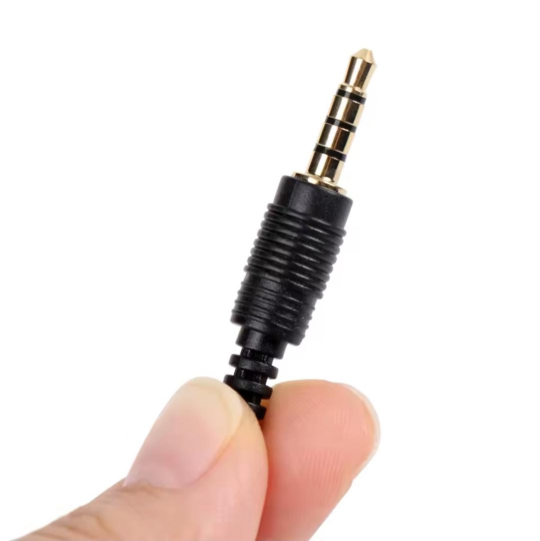 Lavalier Clip on mic for smartphones (jack pin) 1.2m long best quality audio recording microphone – shirt microphone 3.5mm stereo jack mic