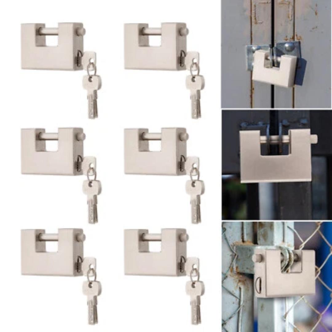 Rectangular padlock 94mm 4 keys top security lock Container Padlock 94mm Warehouse Heavy Duty Steel Rectangular Lock Keys