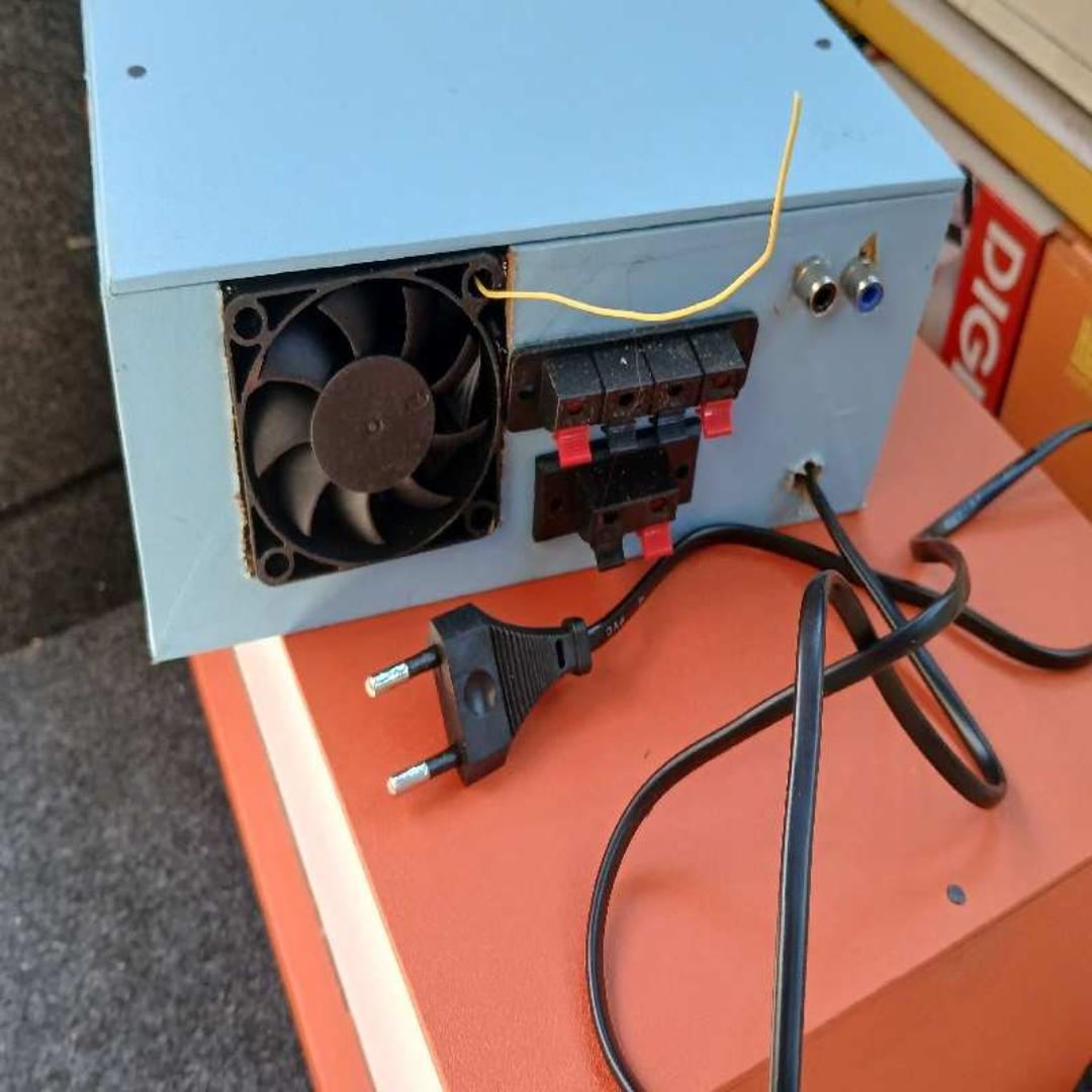 Juakali AC/DC Audio Car Amplifier with TDA2030 amplifier RCA Input/Fm radio Powerful Bass Midrange Output Compact Wooden Design