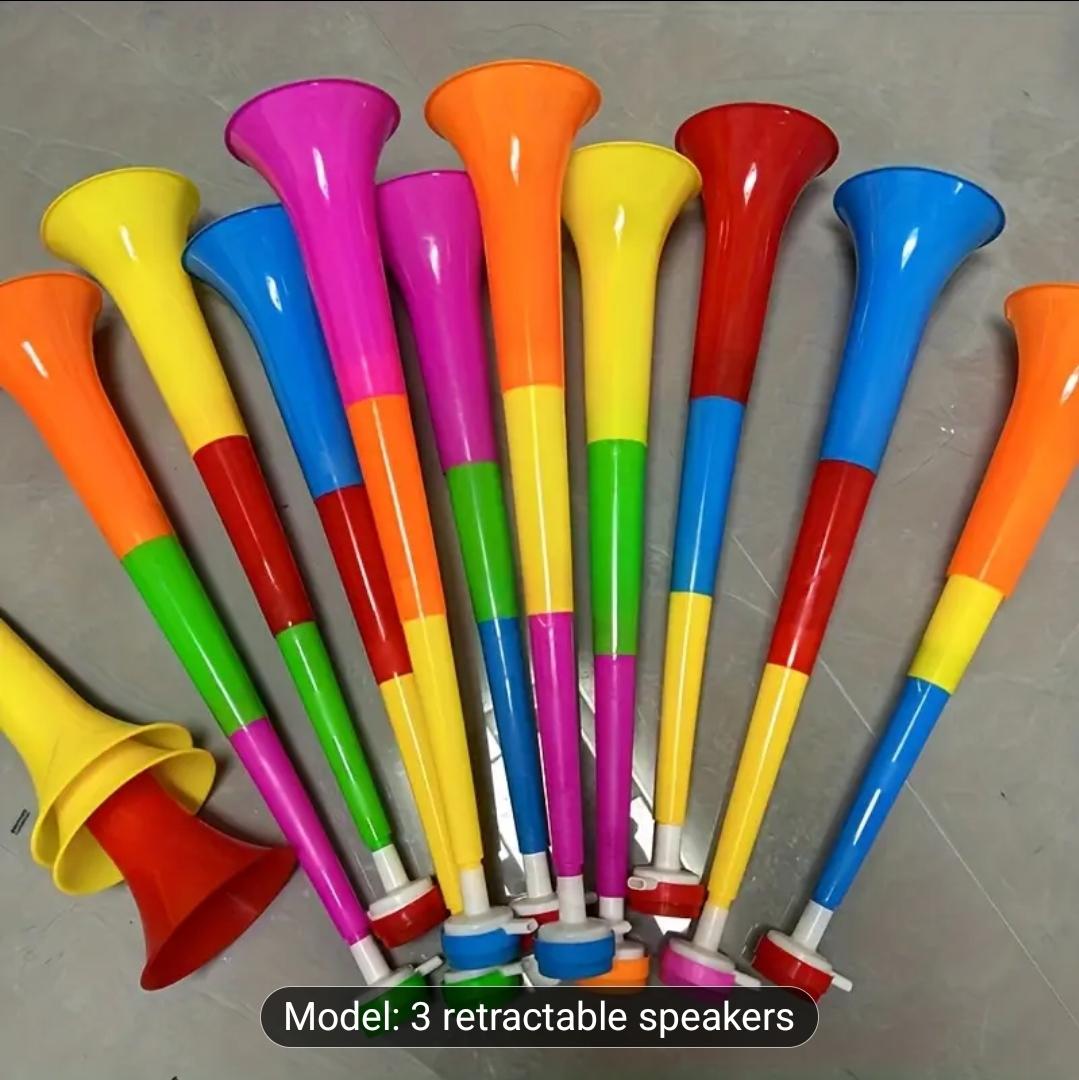 Vuvuzela horns Vaveren 5X Football Loud Noise Makers Cheering Fans Noisemakers Party Supplies Soccer Trumpets for Concerts, Festival, Gameday Vuvuzelas trumpet