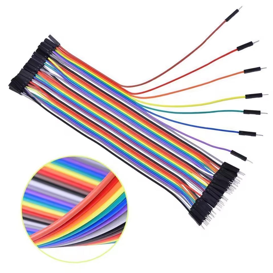 Jumper Wires for Breadboard and Arduino – Male to Male, Male to Female, Female to Female Dupont Cable Kit Assorted Colors and Lengths for DIY Electronics and Prototyping
