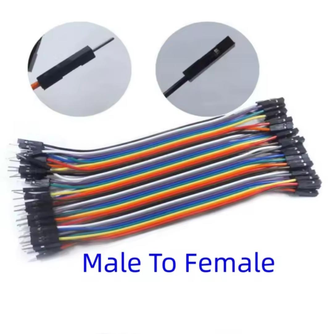 Jumper Wires for Breadboard and Arduino – Male to Male, Male to Female, Female to Female Dupont Cable Kit Assorted Colors and Lengths for DIY Electronics and Prototyping