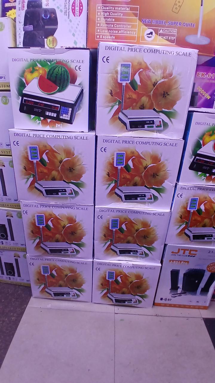 ACS40 40kg Digital Electronic Price Computing Weighing Scale for Retail Shops Grocery Stores Supermarkets Butcheries scale Industrial Commercial Market Use