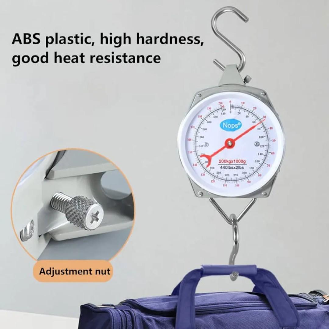 Hanging Scale, High Precision, Analog Type, Maximum Measured Weight 220lbs (100 kg), Scale, Compact, Weight Weighing
