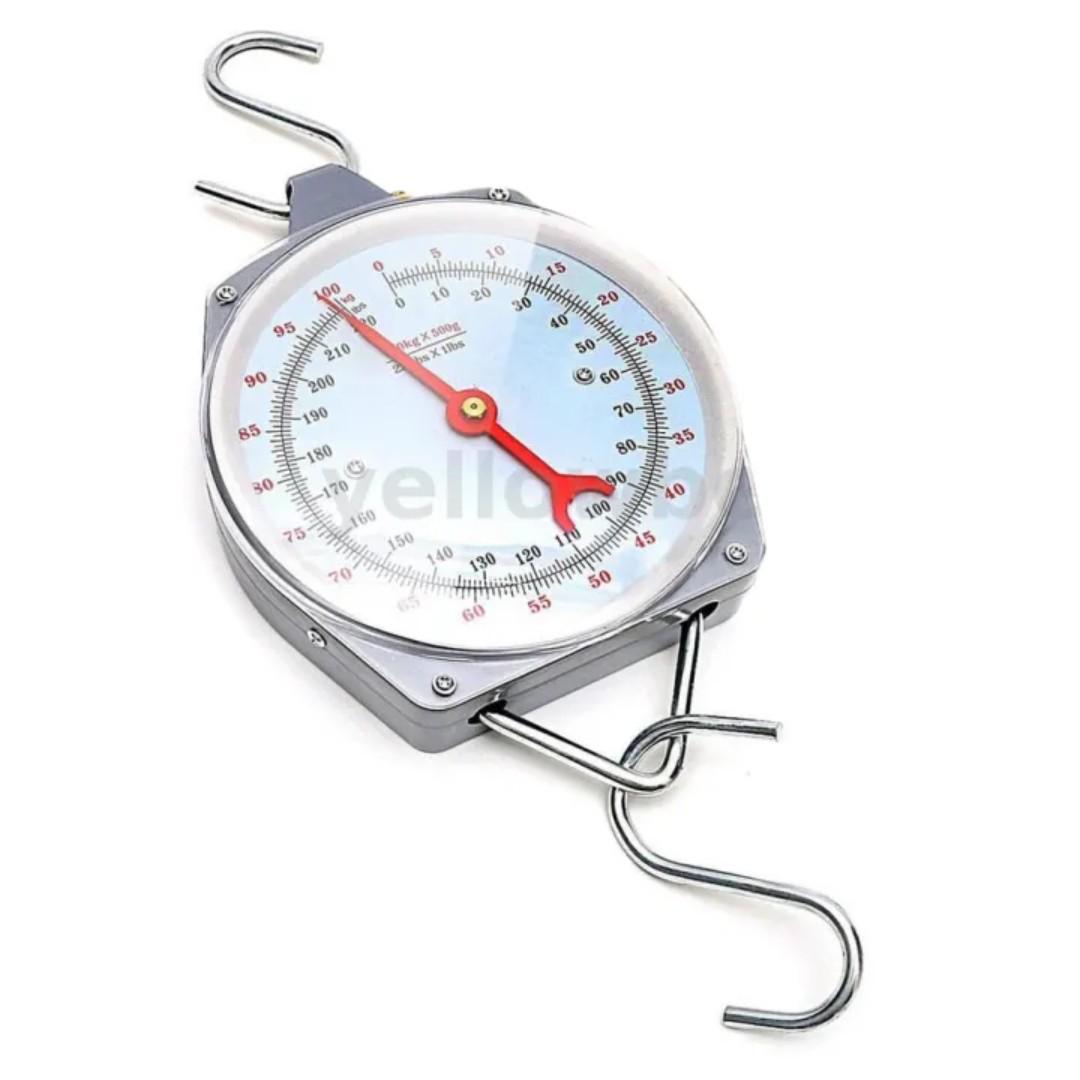 Hanging Scale, High Precision, Analog Type, Maximum Measured Weight 220lbs (100 kg), Scale, Compact, Weight Weighing