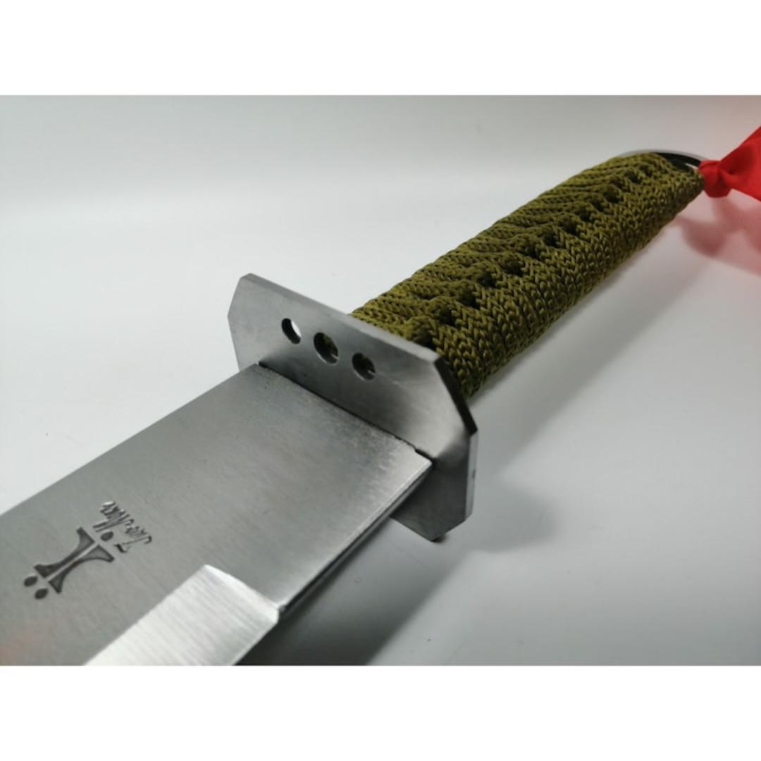 New Machete sword stainless steel 70cm combat tactical panga with throwing knife in stealth military grade hunting/Clearing sumarai sword man's best tool / men gift