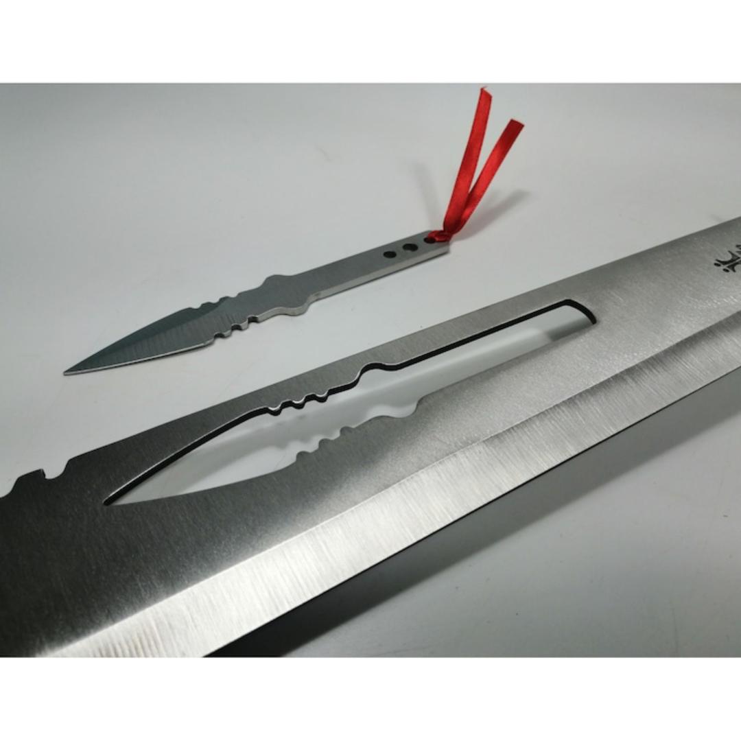 New Machete sword stainless steel 70cm combat tactical panga with throwing knife in stealth military grade hunting/Clearing sumarai sword man's best tool / men gift