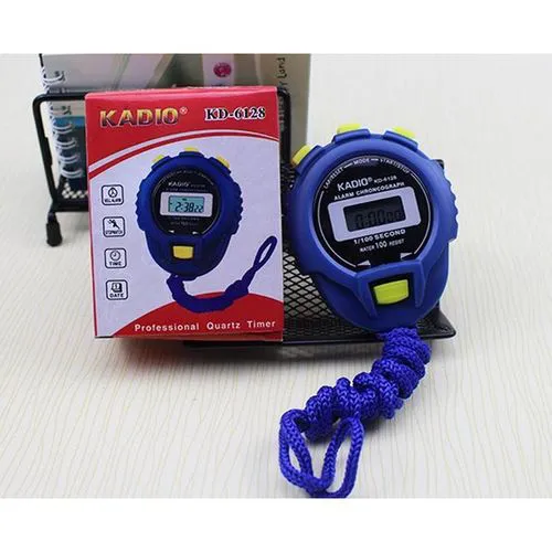 Digital stopwatch sporting timer watch with neck lanyard KADIO LCD Chronograph Digital Timer Stopwatch Sport Counter Odometer exam Watch Alarm
