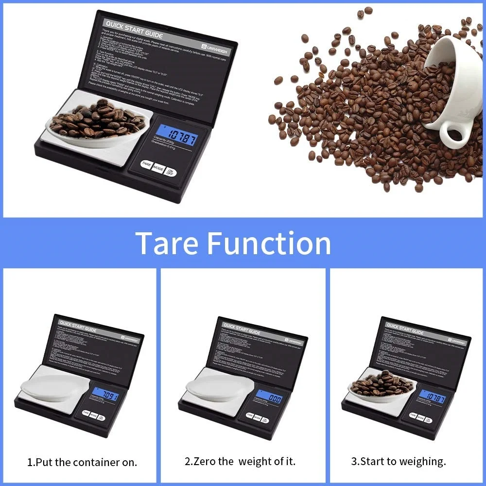 Digital pocket Scale 200g x 0.01g Pocket Mini Scale for Grams and Ounces with LCD Display Portable Small Gold Jewelry Kitchen Weighing Scale for Precise Measurement