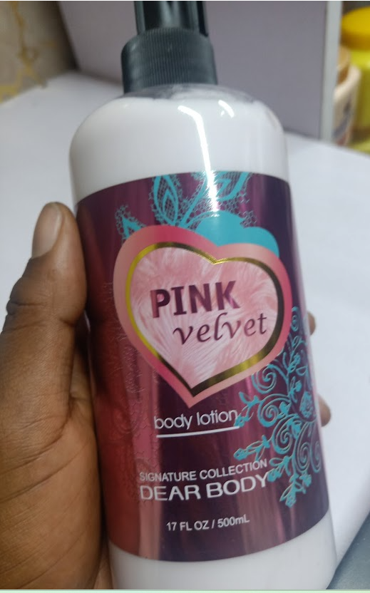 Pink Velvet - body lotion Signature collection DEAR BODY 17 FL OZ / 500ml