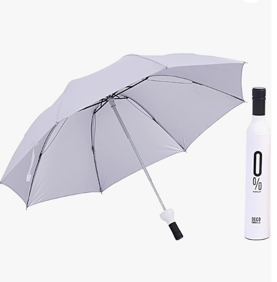 Bottle Design Folding Umbrella
Portable Wine Bottle Umbrella - Waterproof, Windproof, Compact, Fun Gift for Travel