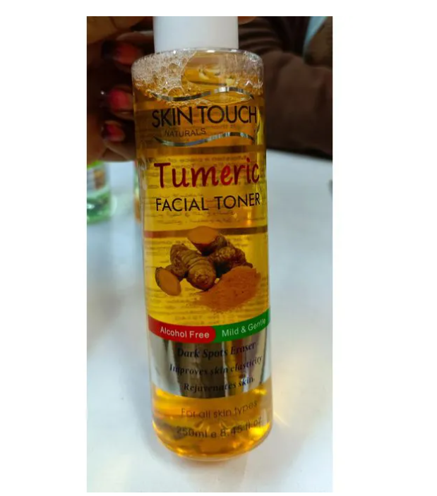Skin Touch Naturals Tumeric Facial Toner;
Dark spots eraser, improves skin's elasticity & rejuvenates skin.