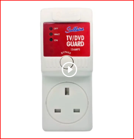 TV Guard/DVD Guard - White Fridge Guard FK 13A Fridge Guard Electronics Blue Low Voltage Stabilizer Default Surge Protector Voltage Protector for Home Appliances High