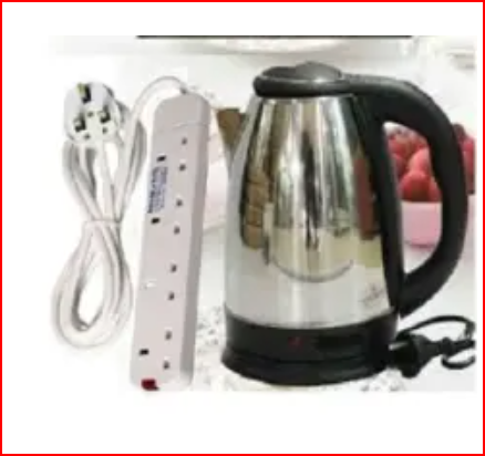 AILYONS 1.8L Energy Efficient Electric Water Kettle Heater Jug + free 4way extension