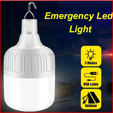 USB Rechargeable Light Bulb LED Emergency Lights 5 Lighting Modes Home LED Lighting Outdoor Bulb Portable Tent Lamp Lantern BBQ Camping Light for Garden