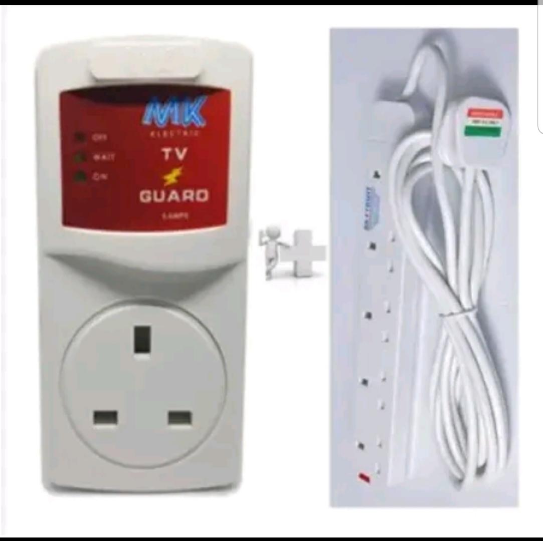 TV guard + free 4 way extension,original surge protector fridge guard for fridges and other home equipments,TV guard