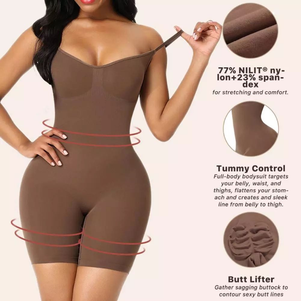 European and American popular one-piece shapewear,one-piece abdominal shaping and slimming clothes,arm lifting waist cinching and chest binding underwear jumpsuit, solid color camisole beauty clothes