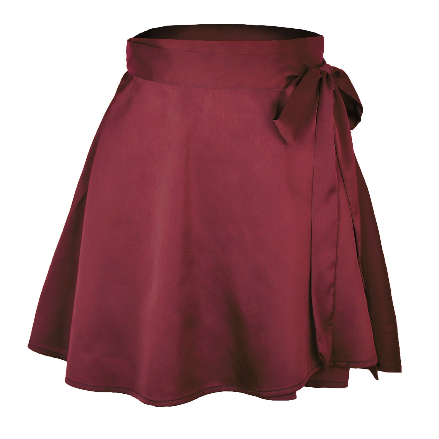 2024 summer new solid color skirt, high waist fashion one-piece lace up skirt,chiffon satin wrap skirt, soft skin friendly ballet skirt,slim and versatile skirt,simple foreign style, Tiktok - popular