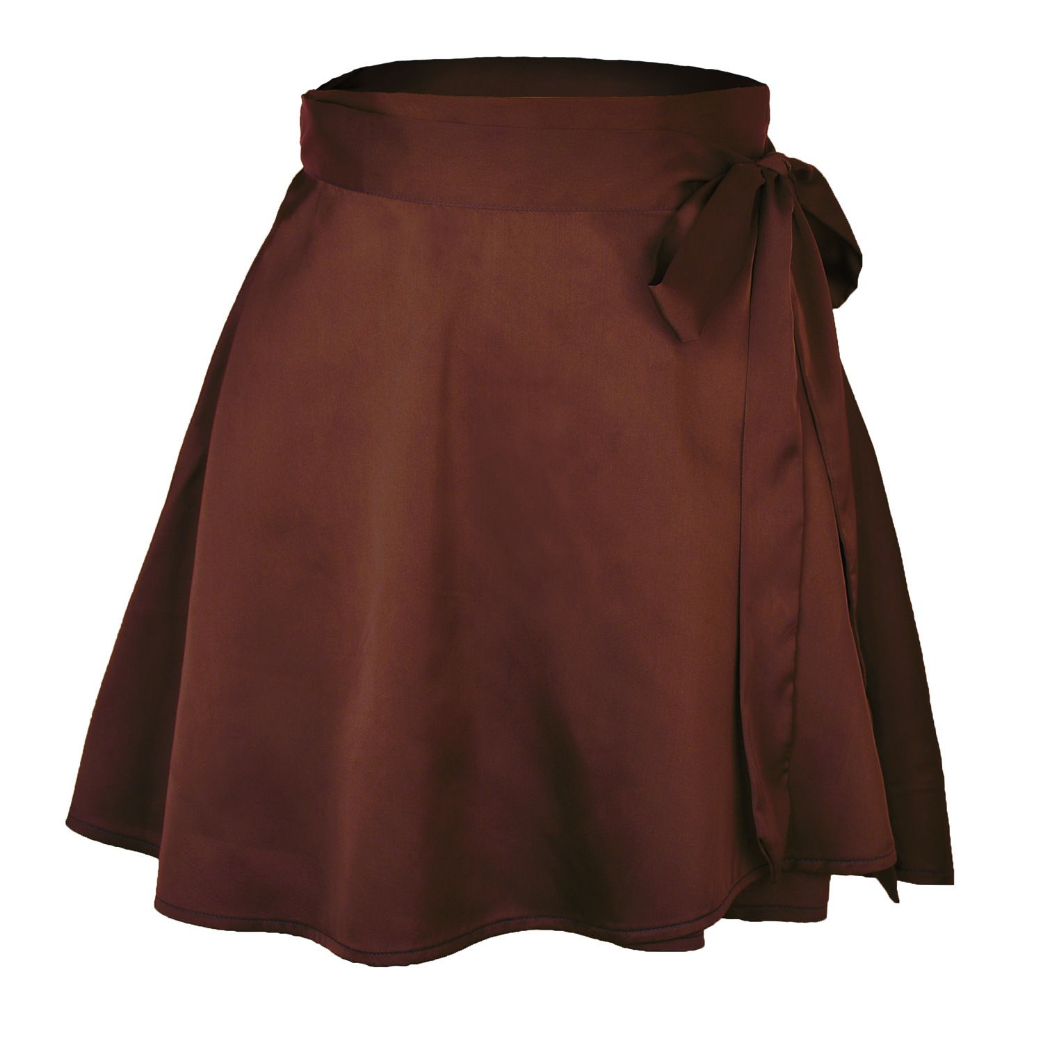 2024 summer new solid color skirt, high waist fashion one-piece lace up skirt,chiffon satin wrap skirt, soft skin friendly ballet skirt,slim and versatile skirt,simple foreign style, Tiktok - popular