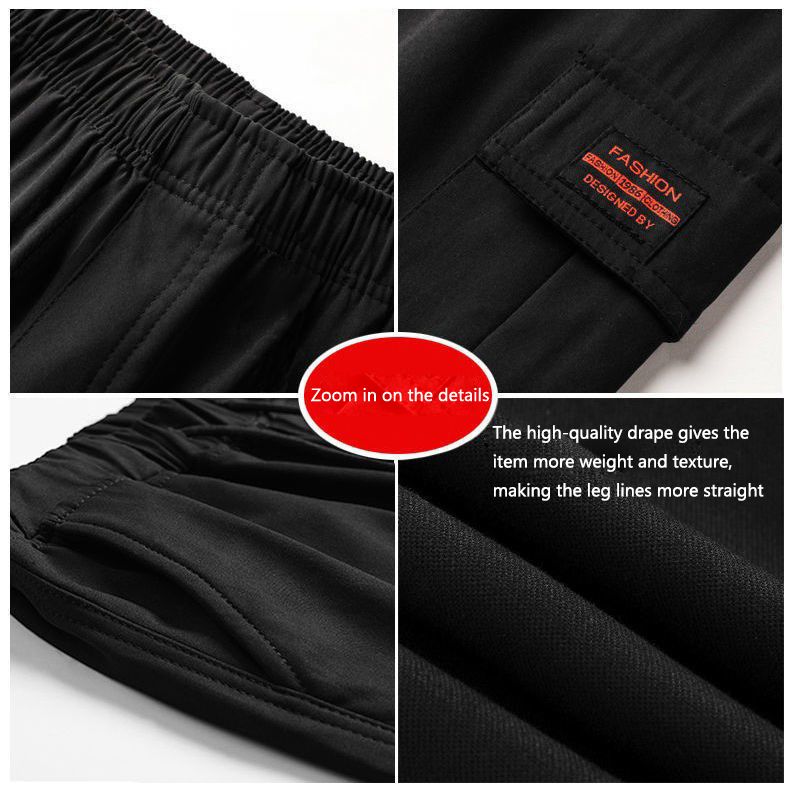 Men's summer five part pants,breathable trend large size midriff pants,casual large underpants,student quick drying overalls shorts,casual belt pockets,solid color elastic waist shorts,Tiktok-popular