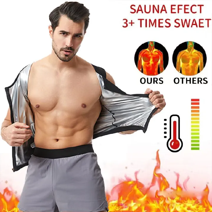 New Men's Running Sports Sweat Vest, Silver Ion Coating Sweat Tight Fitness Clothing, Abdominal Bodysuit, Sports Fitness Body Shaping Zipper Vest, Waist Sweat wicking Bodysuit, Tiktok Top