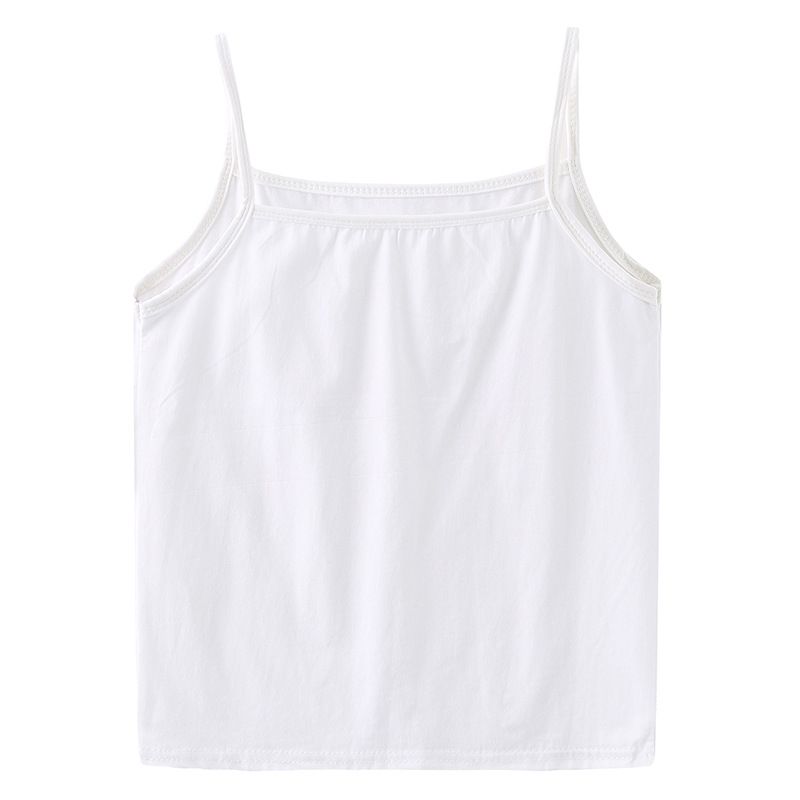 New solid color small camisole vest for women, slim fit and versatile, summer women's student top base shirt, autumn inner and outer sleeveless top, cotton fashionable base shirt, popular in Africa