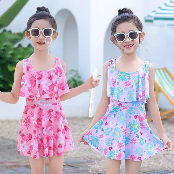 2025 new children's swimsuit,fashionable swimsuit for little girls,split and cute baby quick drying professional swimsuit,wide shoulder strap swimsuit skirt,fashionable print,soft comfortable fabric