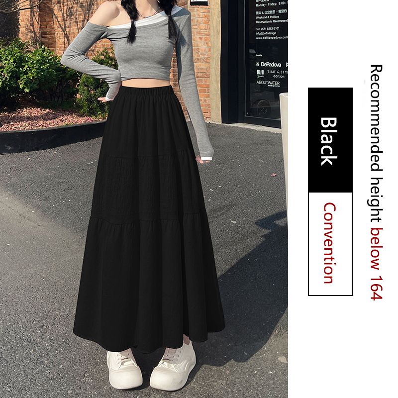 Hot selling texture ice silk pleated skirt for women, spring and summer new spliced cake skirt, fashionable drape covering crotch mid length skirt, layered beautiful skirt, comfortable and eye-catchin