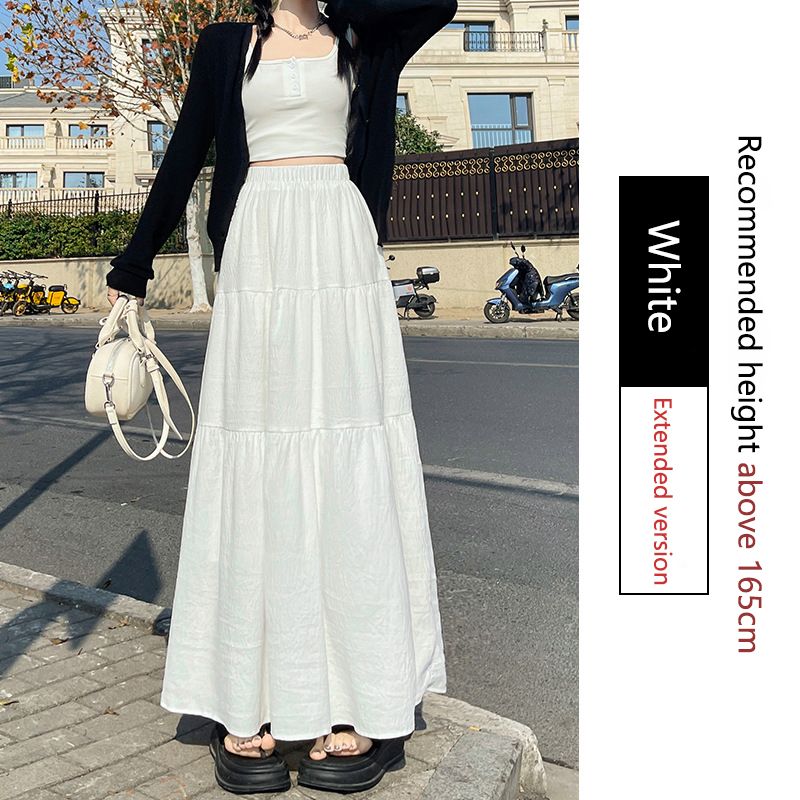 Hot selling texture ice silk pleated skirt for women, spring and summer new spliced cake skirt, fashionable drape covering crotch mid length skirt, layered beautiful skirt, comfortable and eye-catchin