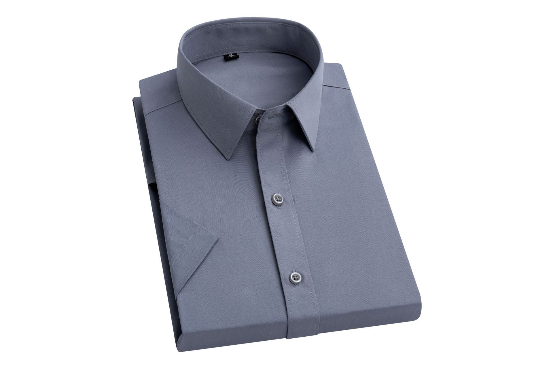 2025 summer short sleeved shirt, business men's white shirt, plus size workwear half sleeved T-shirt, moisture absorbing and breathable, new business trend, the quality choice of African workplace