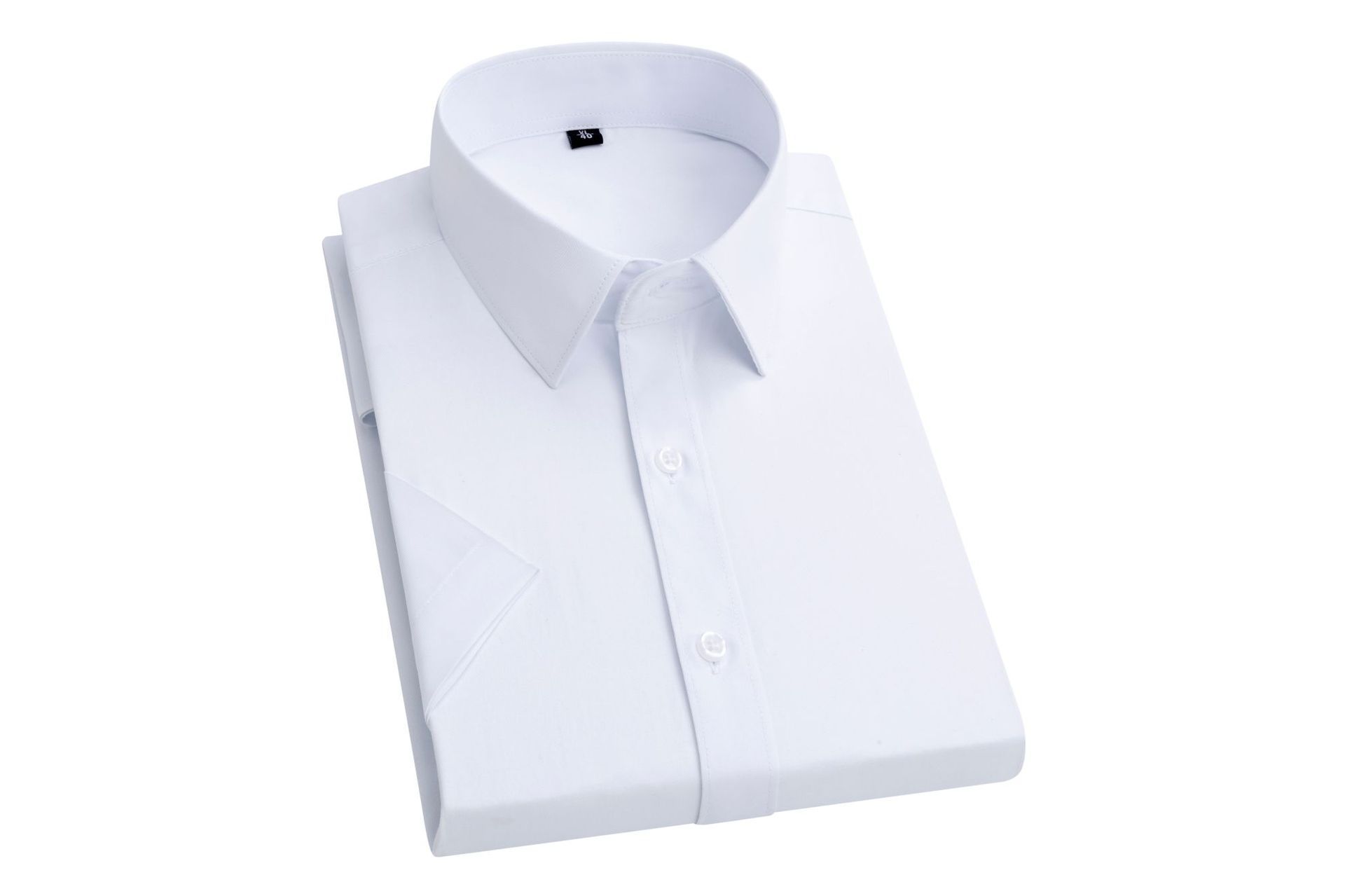 2025 summer short sleeved shirt, business men's white shirt, plus size workwear half sleeved T-shirt, moisture absorbing and breathable, new business trend, the quality choice of African workplace