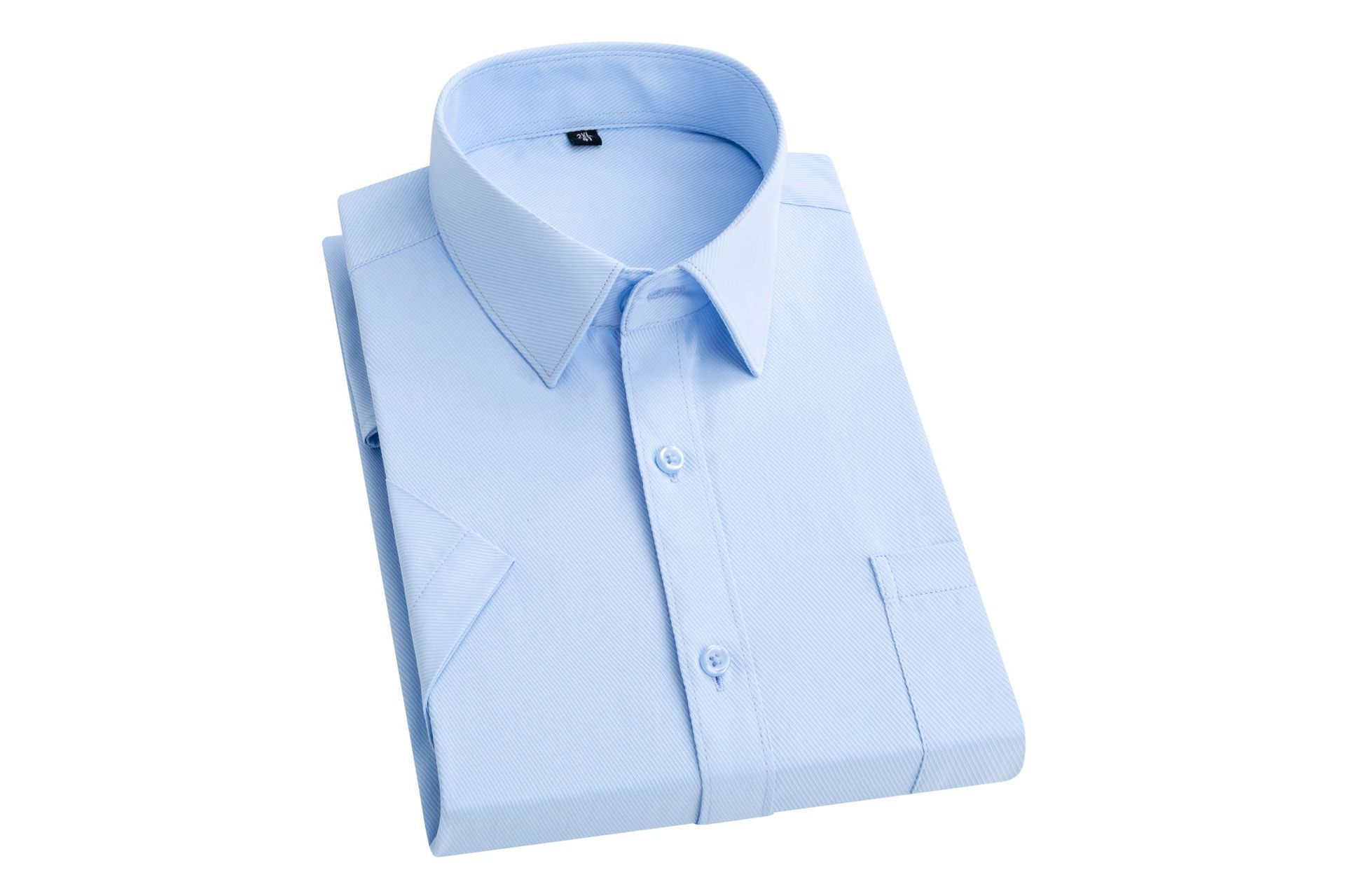 2025 summer short sleeved shirt, business men's white shirt, plus size workwear half sleeved T-shirt, moisture absorbing and breathable, new business trend, the quality choice of African workplace