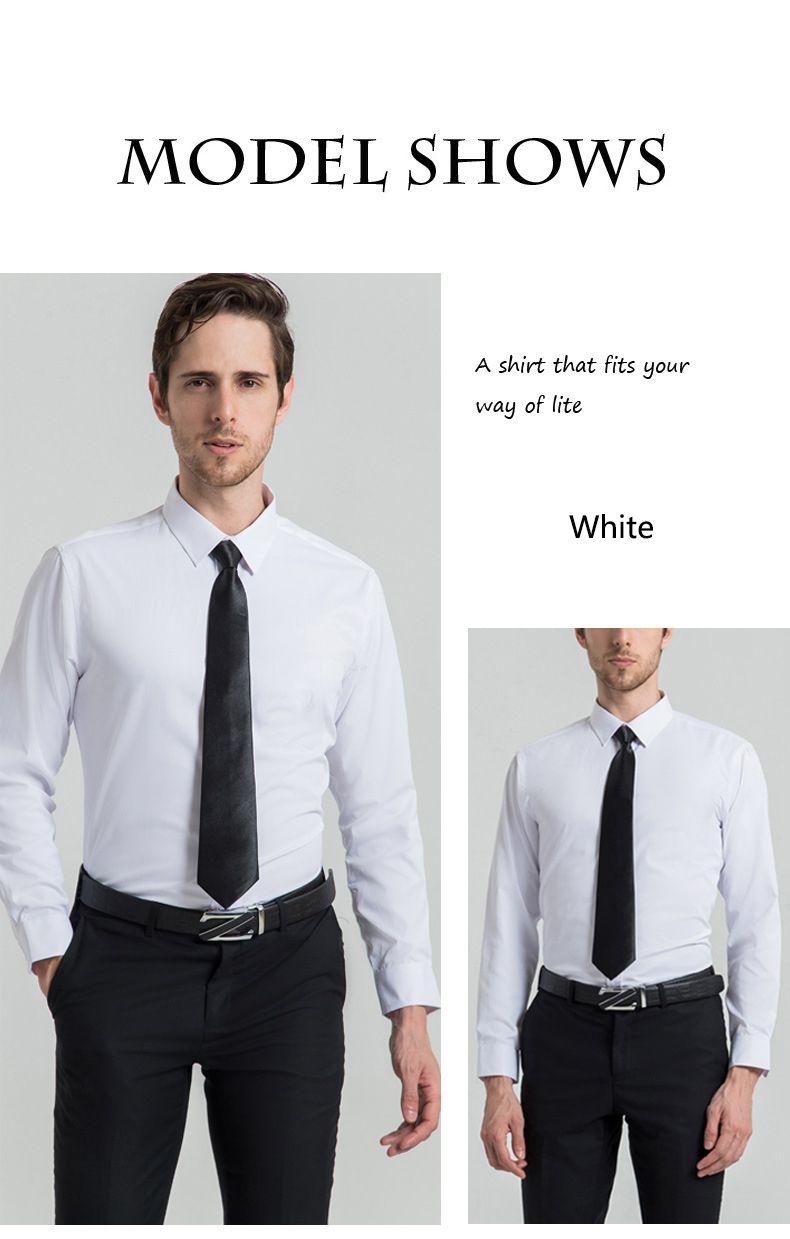 2025 Spring Summer Men's White Shirt,Long Sleeve Square Neck,Light Luxury Casual Business T-shirt,High Grade Professional Dress,Versatile White Long-Sleeve Shirt for African Life,Ideal for Daily Wear