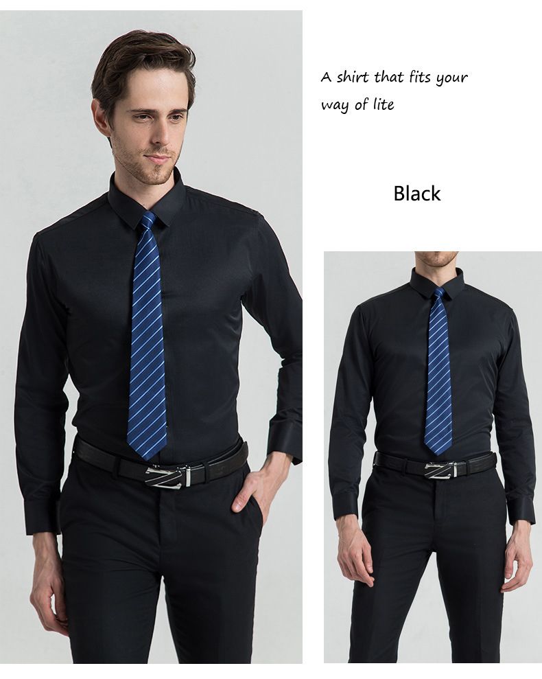 2025 Spring Summer Men's White Shirt,Long Sleeve Square Neck,Light Luxury Casual Business T-shirt,High Grade Professional Dress,Versatile White Long-Sleeve Shirt for African Life,Ideal for Daily Wear
