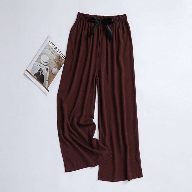 New cotton silk sleeping pants, women's plus size artificial cotton beach pants, can be worn as home cartoon casual floral pants, loose elastic pants, comfortable and breathable, versatile