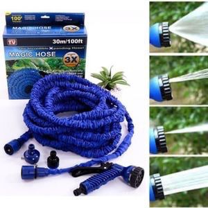 30M/100ft Telescopic Magic Expandable High Pressure Horse Pipe- Watering Gardening/ Car Washing.Kink- and tangle-proof Perfect for gardens, patios and cars. Innovative design expands to 3 times its or
