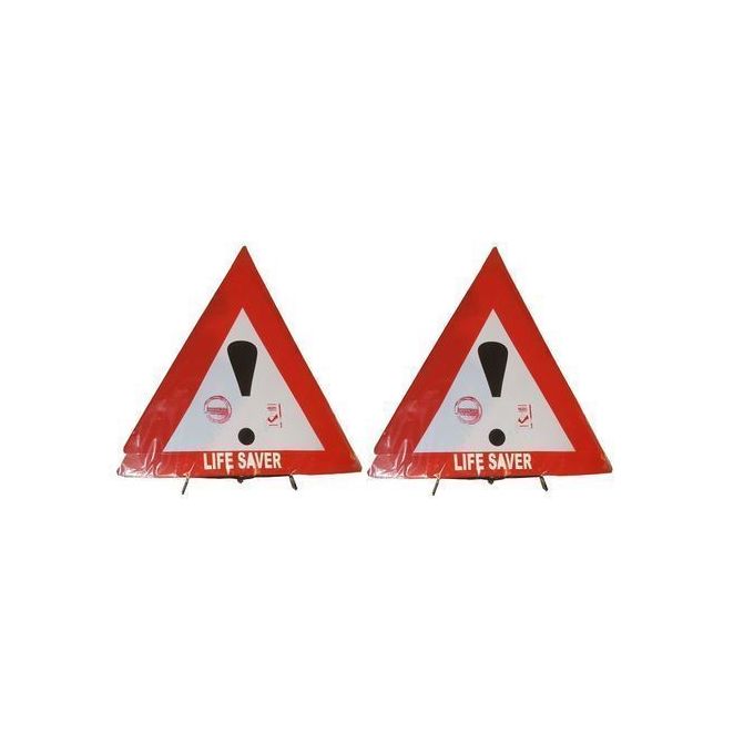 Emergency Reflective Warning Triangle Life Saver 2 Pieces
