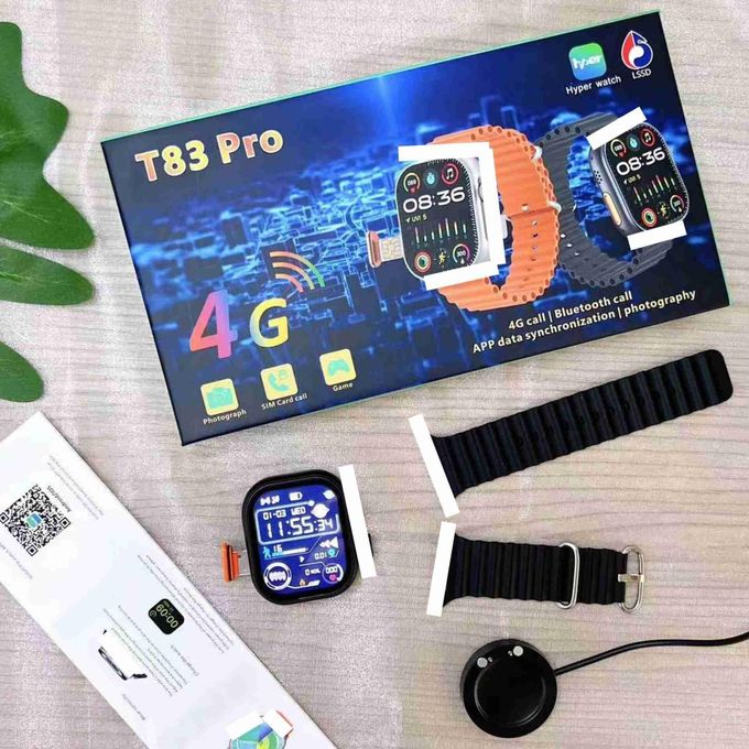 Watch Smartwatch SIM card T83 pro with sim slot and wifi 4G Smart Wah 9 Ultra Video Call Card Fitness Android