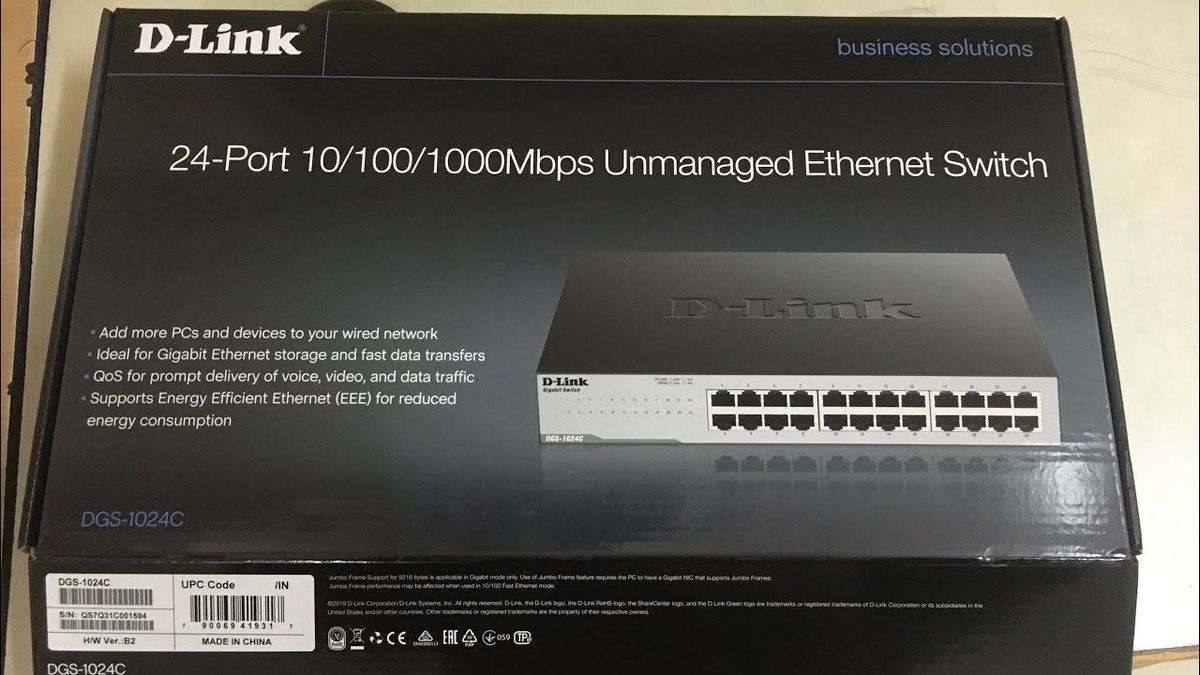 D-Link DES-1024D 24-Port Fast Ethernet Unmanaged Desktop Switch
