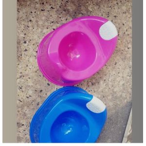 Kenpoly Toilet Training Potty Seat With Closing Lid....Safe use: Potty trainer is designed with round smooth design and high back support gives maximum comfort to your baby while sitting/squatting.
