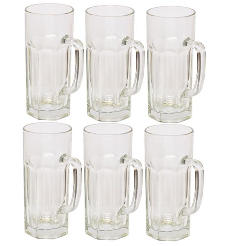 🔥Sundabest 6 Pcs Clear Glass Mug Set (11877)🔥Clear Glass Mug Set by Sundabest includes six beautifully crafted glass mugs, perfect for enjoying your favorite beverages. Designed for both styl