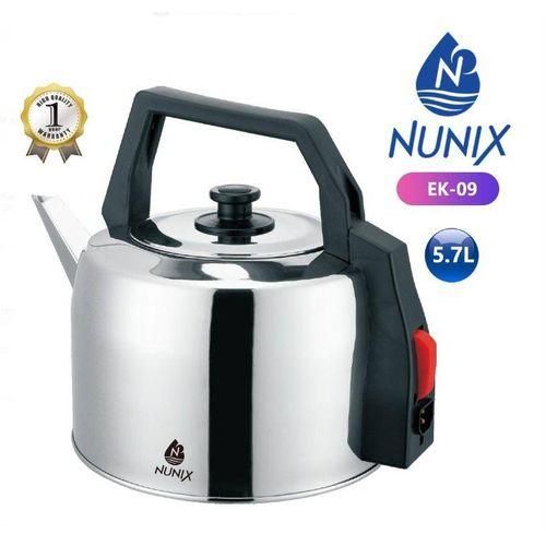 🎀Nunix Electric Water Heater Kettle – Stainless Steel – 5.7 Litres – Fast Boil, Energy Efficient, Durable!🤑