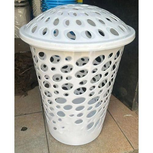 🎊🤑Laundry Basket No.2🎊🤑is a durable and spacious plastic basket designed for laundry storage. It features a sleek, tall design with ventilation holes to keep clothes fresh.