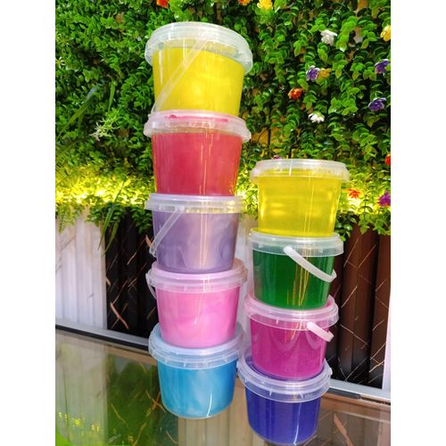 🤑🎀Kids Slime☀️Each one comes in a plastic storage container, that is super durable and will last and keep your slime from drying out
Its neither liquid nor solid, it can change in many ways and keep