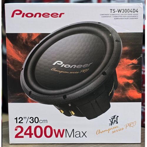 Pioneer TS-W3004D4 2400 WATTS 12 INCH POWERFUL PIONEER DOUBLE COIL BASS SUBWOOFER