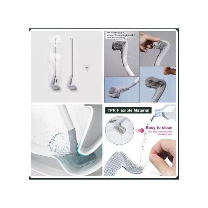 Silicone Bristle Golf Toilet Brush and Drying Holder for Bathroom Storage and Organization Bathroom Cleaning Tool WC Accessories